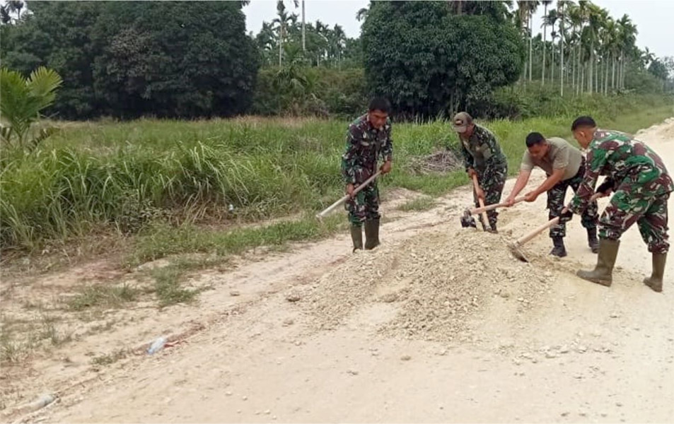 TMMD ke 117, Pengerjaan Jalan Durhako Terus Digesa