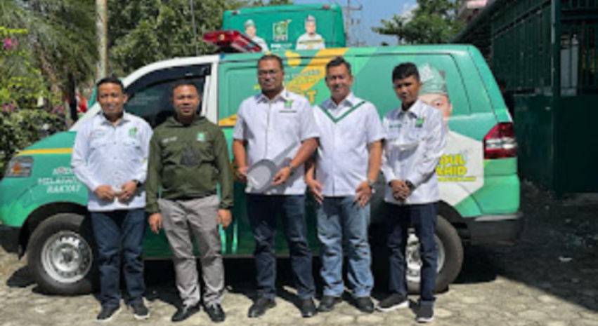 PKB Inhil Terima 1 Unit Ambulance dari PKB Riau