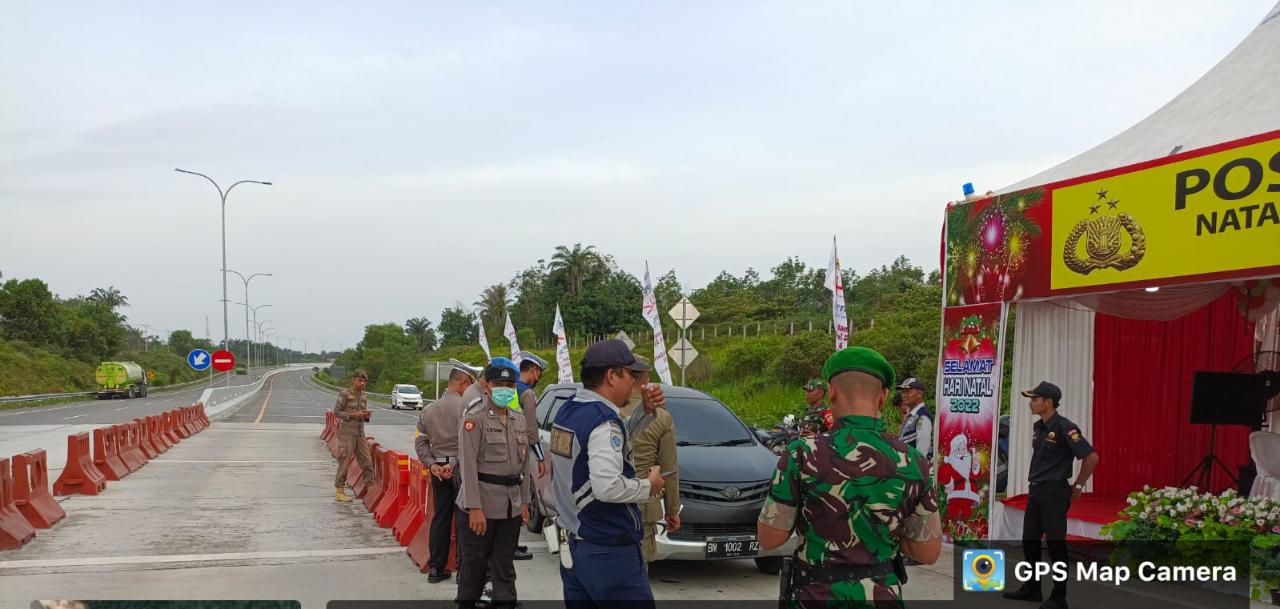 Serka Andi Darmawan Ikuti Giat di Pos PAM Pintu Tol