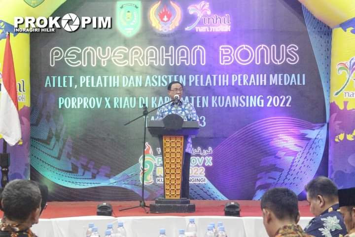 Pemkab Inhil Berikan Bonus untuk Atlet Peraih Medali pada Porprov Riau ke-X