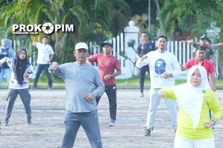 Pj.Bupati H.Herman, SE.MT Ikuti Senam Sehat Osteoporosis