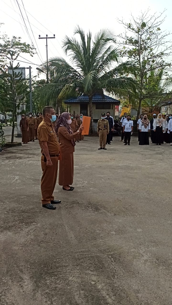 Disdagtri Inhil Gelar Apel Senin Pagi