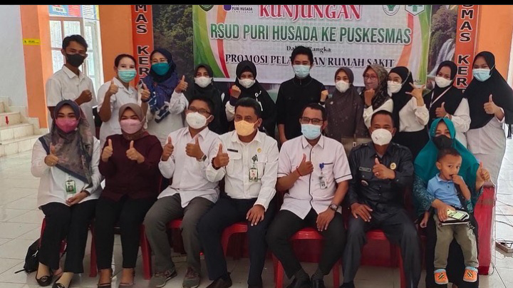 Kunjungan dan Promosi Pelayanan RSUD Puri Husada ke Puskesmas Keritang Hulu