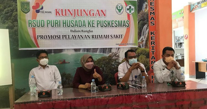 Kunjungan dan Promosi Pelayanan RSUD Puri Husada ke Puskesmas Keritang Hulu