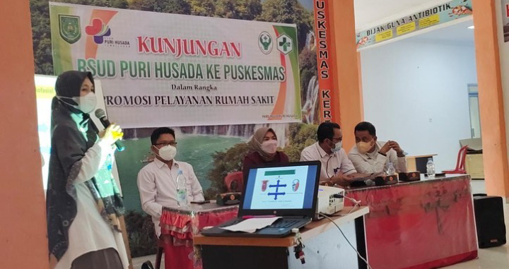 Kunjungan dan Promosi Pelayanan RSUD Puri Husada ke Puskesmas Keritang Hulu