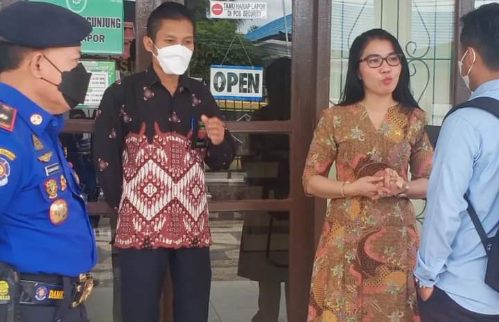 Sosialisasi Tentang APAR oleh DPKP Inhil di PN Tembilahan