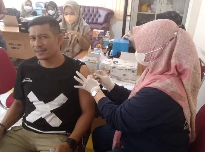 DPKP Inhil Gelar Vaksinasi Tahap Ketiga