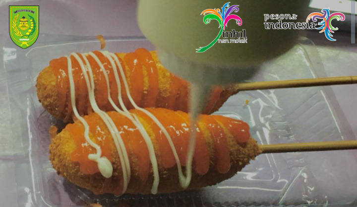 Corndog Ala Korea Khas Rhana Korean Food Street jadi Turut Meramaikan Jajanan Tembilahan