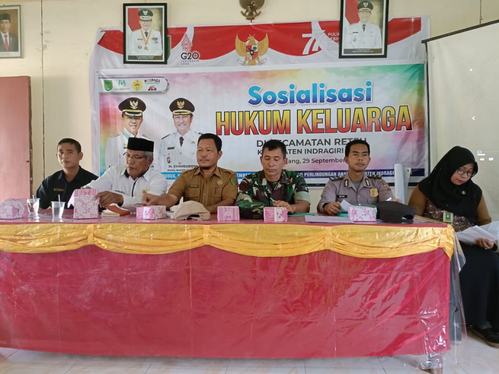 Sosialisasi Hukum Keluarga oleh DP2KBP3A Inhil