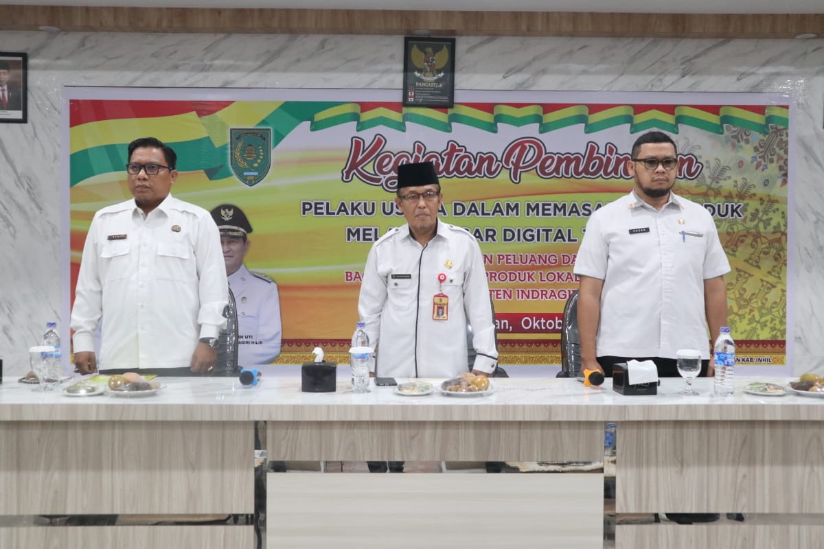 Meriahhh, Disdagtri Inhil Gelar Pembinaan Pemasaran Produk Melalui Pasar Digital