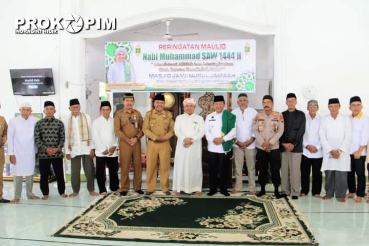 Bupati HM Wardan Sambangi Peringati Maulid Nabi Muhammad SAW 1444 H di Desa Tekulai Hilir