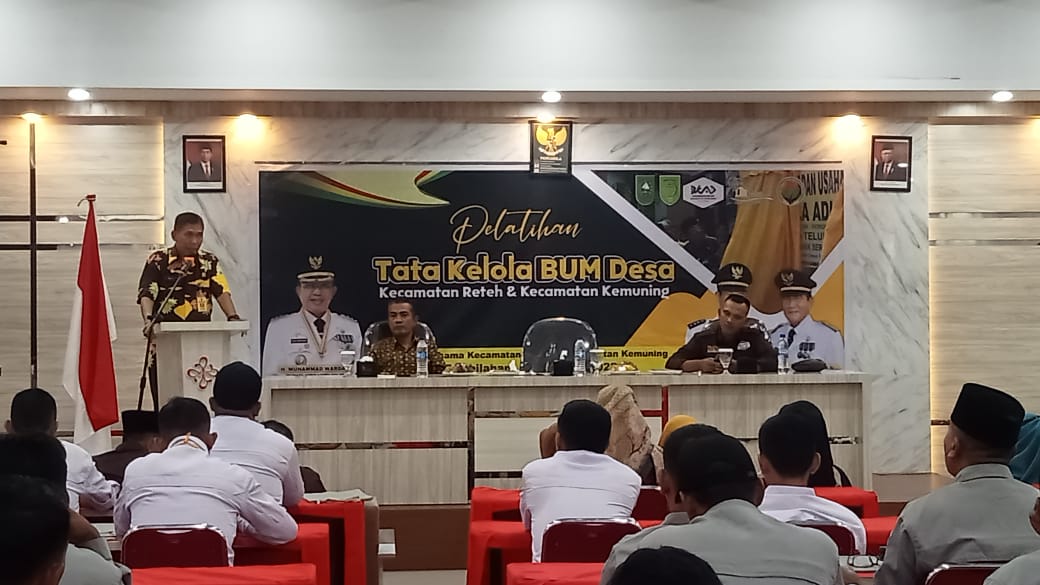 Dinas PMD Inhil Apresiasi Pelatihan Tata Kelola BUMDes yang Selenggarakan Oleh BKAD Kemuning dan Reteh