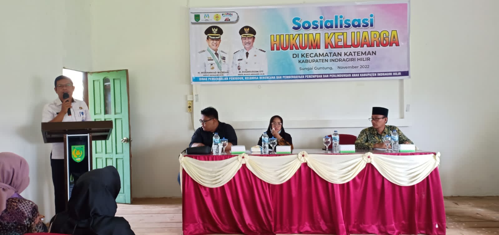 Dinas P2KBP3A Inhil Laksanakan Kegiatan Sosialisasi Hukum Keluarga Di Kecamatan Kateman