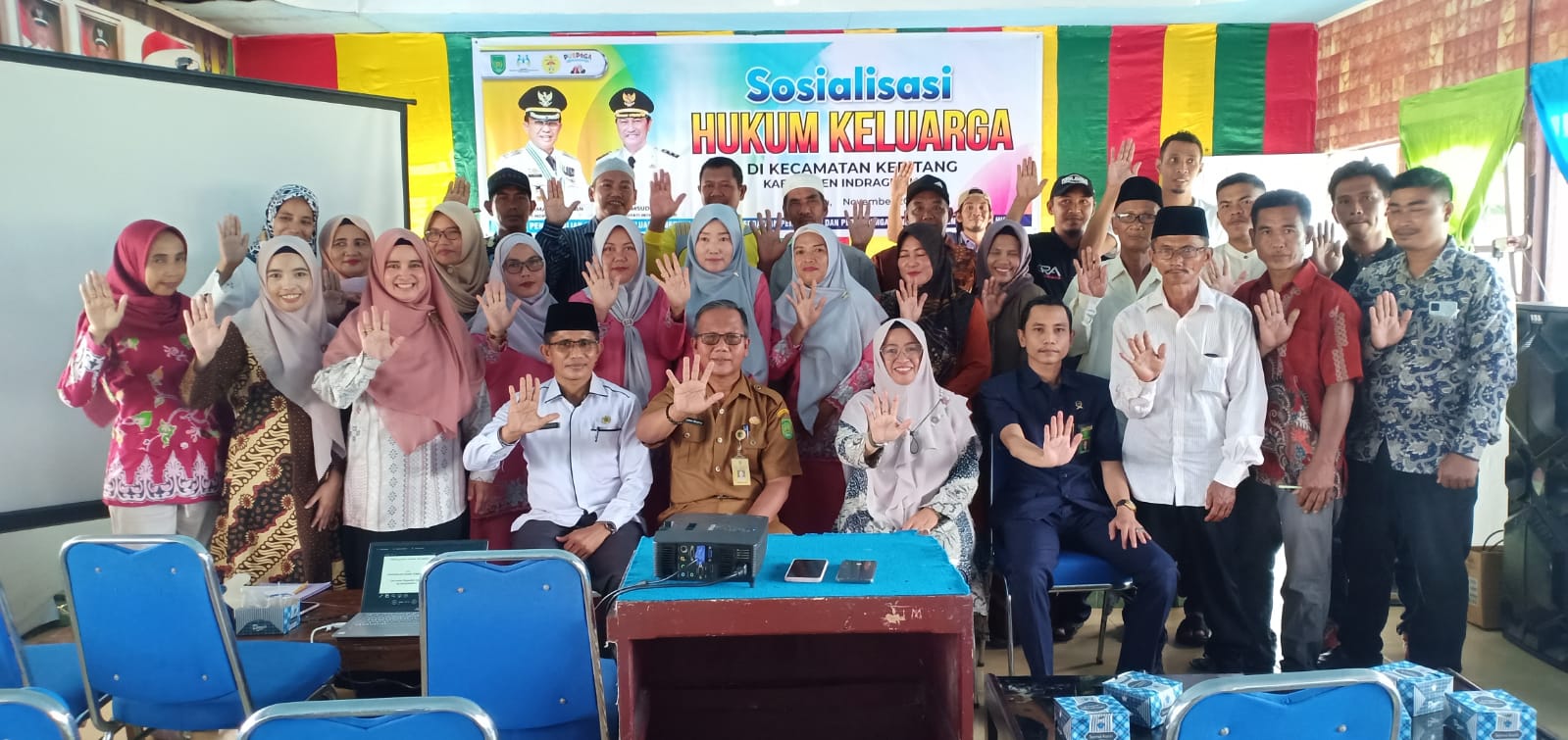 DP2KBP3A Taja Kegiatan Sosialisasi Hukum Keluarga di Kecamatan Keritang 