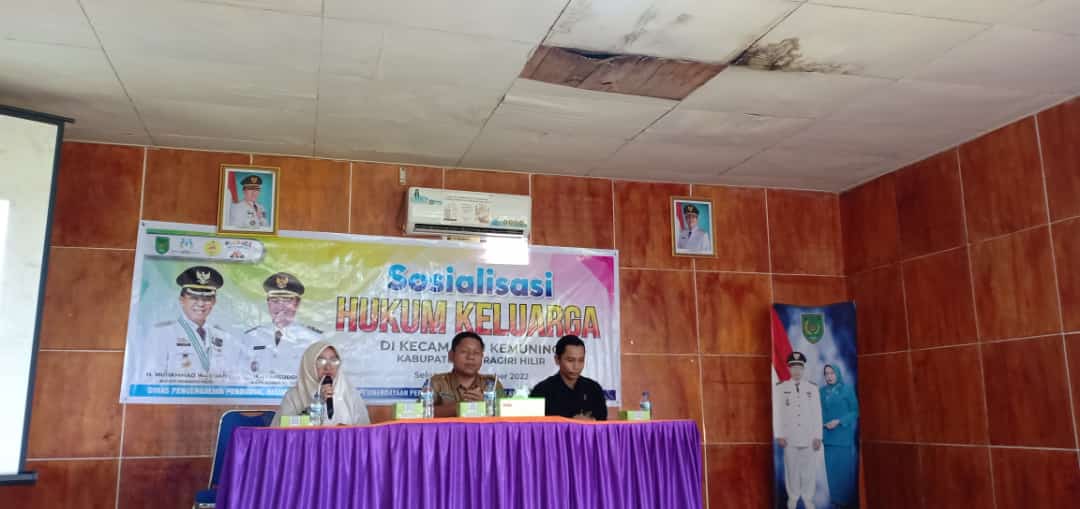 DP2KBP3A Inhil Laksanakan Sosialisasi Hukum Keluarga di Kecamatan Kemuning
