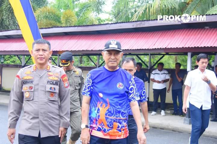 Wabup Buka Turnament Bola Volly Putra Kapolres Inhil Cup Tahun 2022