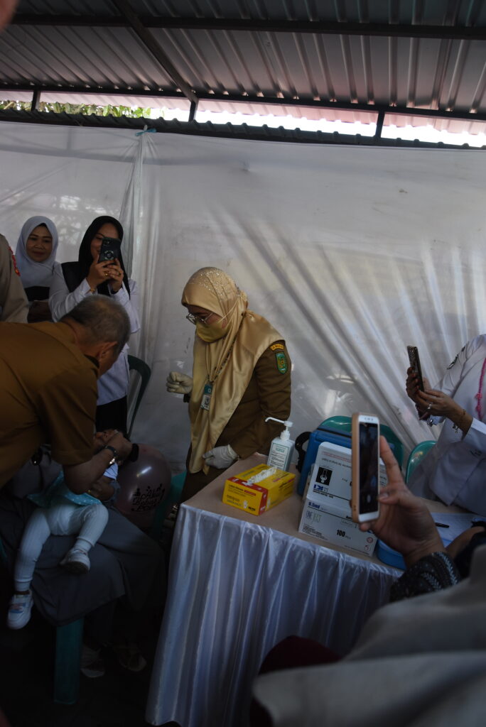 Sukseskan Cegah Penyakit Polio Dengan Pencanangan Crash Program Polio, Penimbangan dan Ukur Tinggi Badan Serentak di Inhil