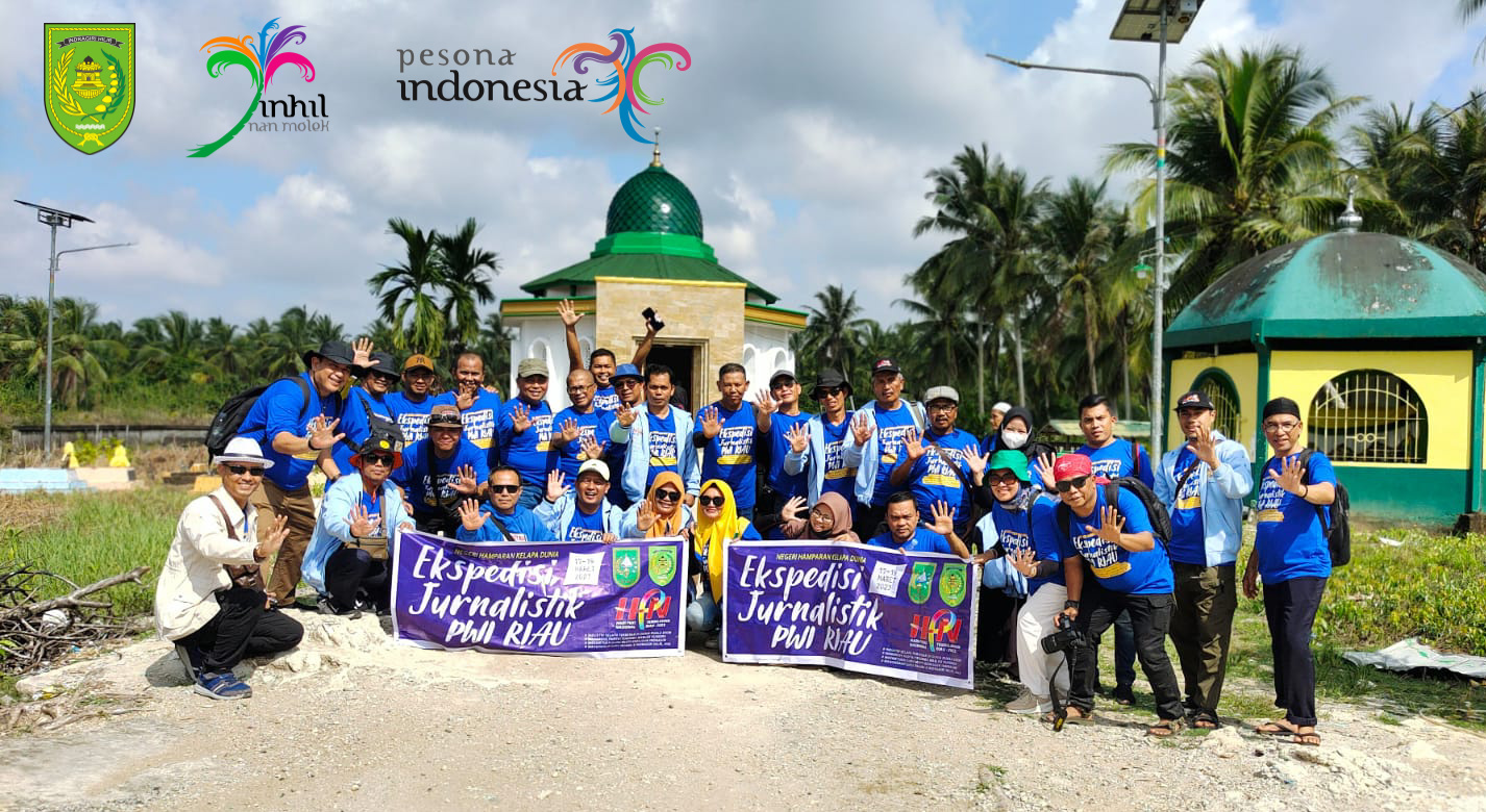 Makam Syekh Abdurrahman Siddiq & Pantai Terumbu Mabloe jadi Tujuan Ekspedisi Jurnalistik HPN Riau 2023