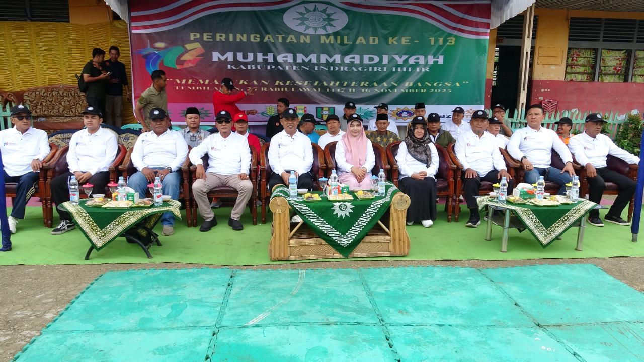 Bupati Inhil Lepas Pawai Ta’aruf Milad ke-113 Muhammadiyah