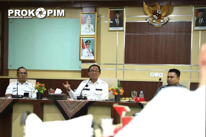 Bupati Wardan Pimpin Rapat Progres Persiapan HPN Riau Tahun 2023