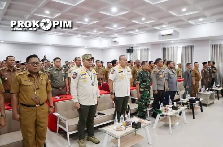 Bupati Wardan Buka Rapat Kerja Evaluasi Penegakan Perda/Perkada dan Satlinmas Inhil