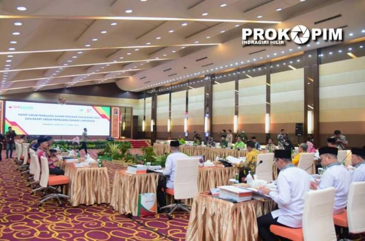 Wabup Inhil Hadiri RUPS Tahun Buku 2022 dan RUPSLB BRK Syariah