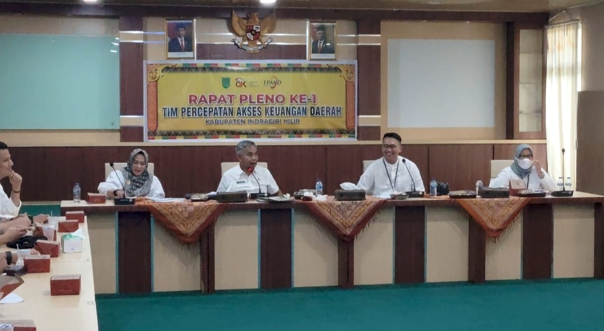 Resmi di Gelar Rapat Pleno ke-1 Tim TPAKD Inhil