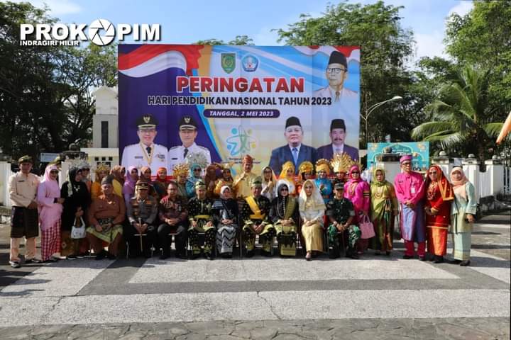 Bupati Inhil Pimpin Upacara Hari Pendidikan Nasional Tahun 2023