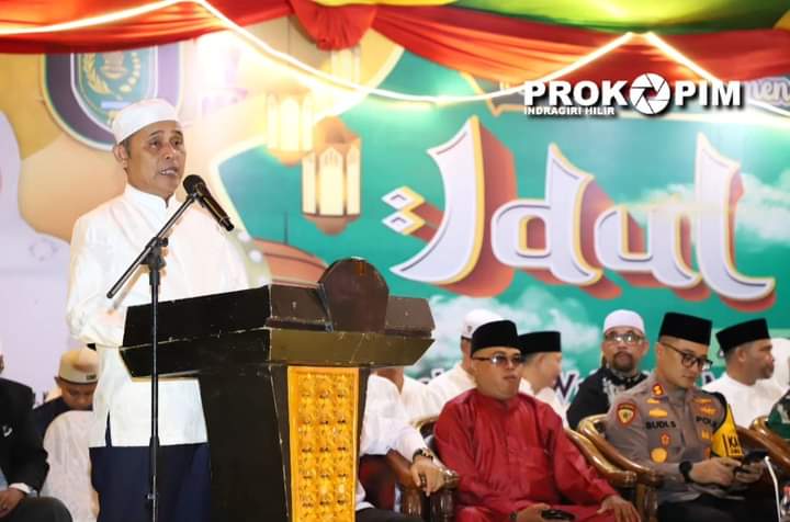 Diikuti 20 Ribu Lebih Peserta, Pj.Bupati Inhil Lepas Peserta Pawai Idul Fitri 1445 H