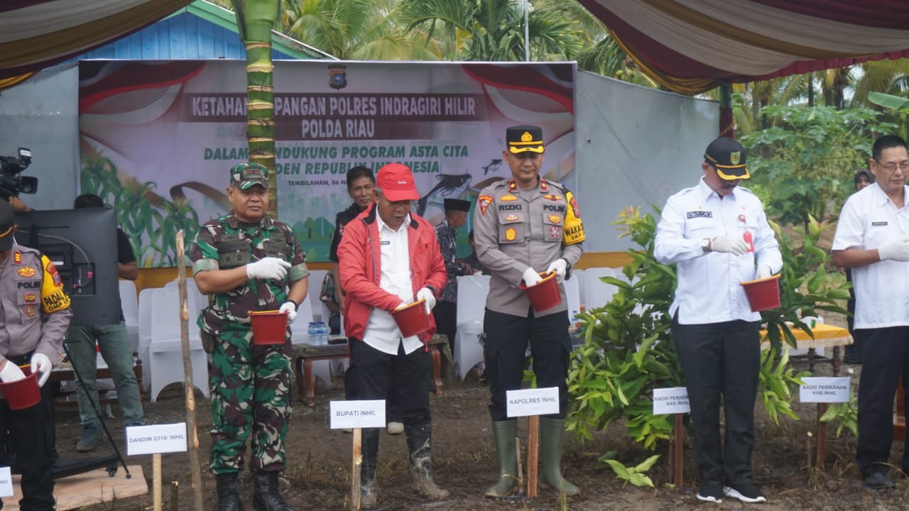 Kick Off Ketahanan Pangan di Inhil, Dukung Program Asta Cita Presiden