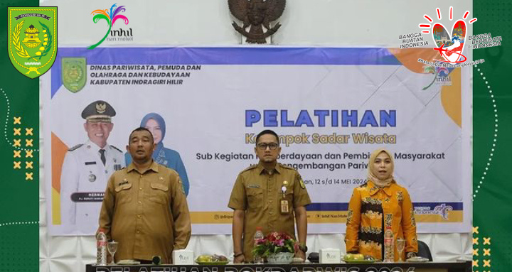 Pelatihan Kelompok Sadar Wisata oleh Disparporabud Inhil