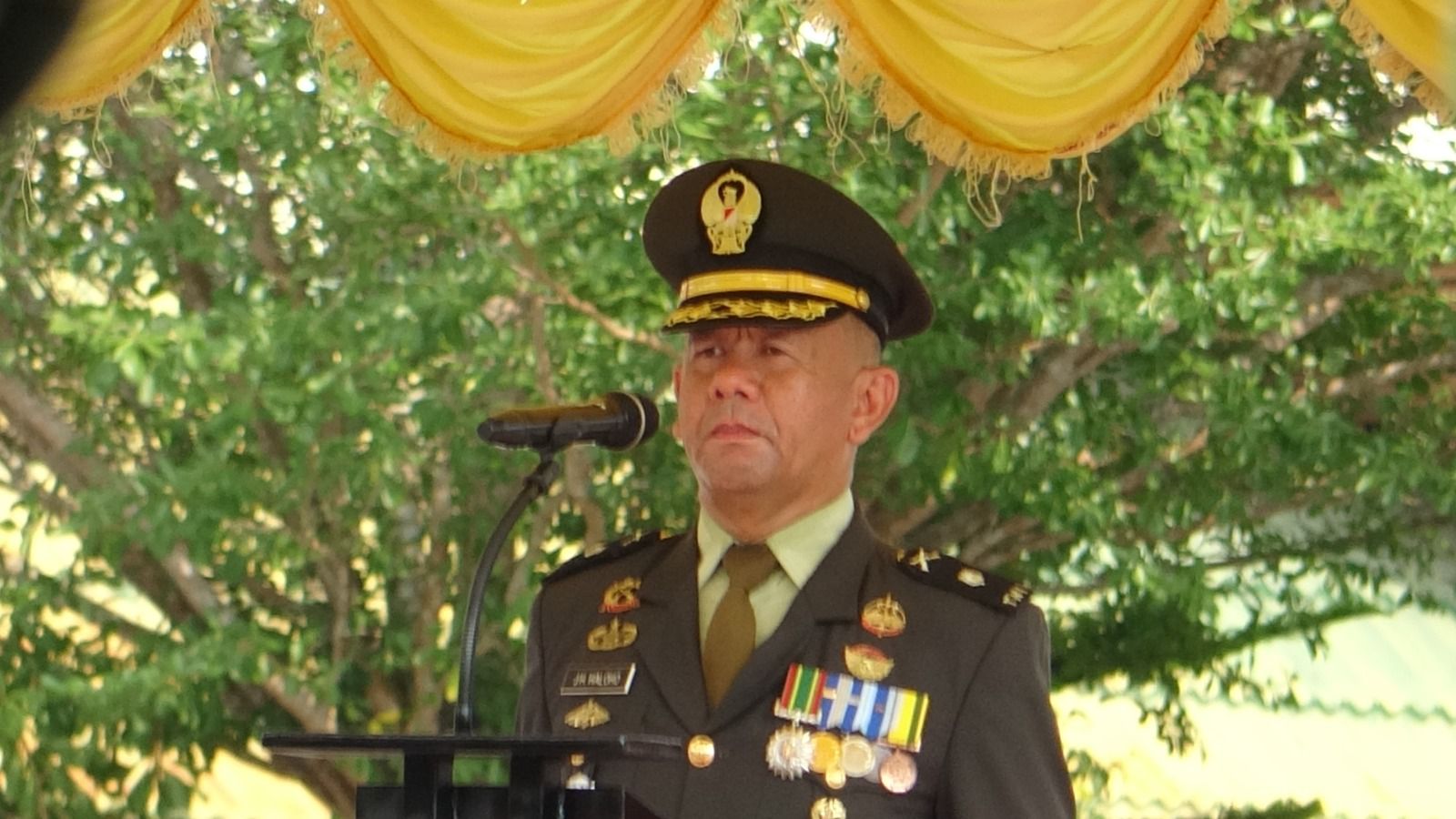 Kodim 0314/Inhil Gelar Upacara HUT ke-80 TNI, Wakil Bupati Yuliantini Turut Hadir