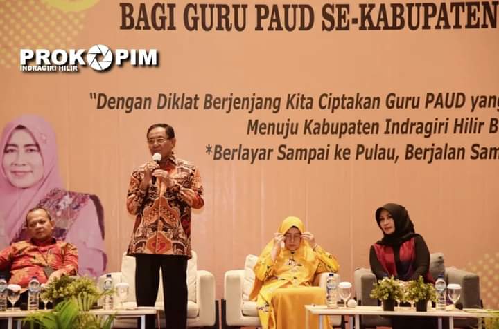 Bupati Wardan Bersilaturahmi dengan Peserta Diklat Berjenjang Tingkat Dasar Guru PAUD