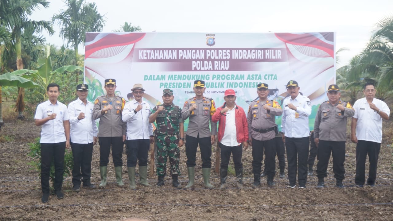 Kick Off Ketahanan Pangan di Inhil, Dukung Program Asta Cita Presiden