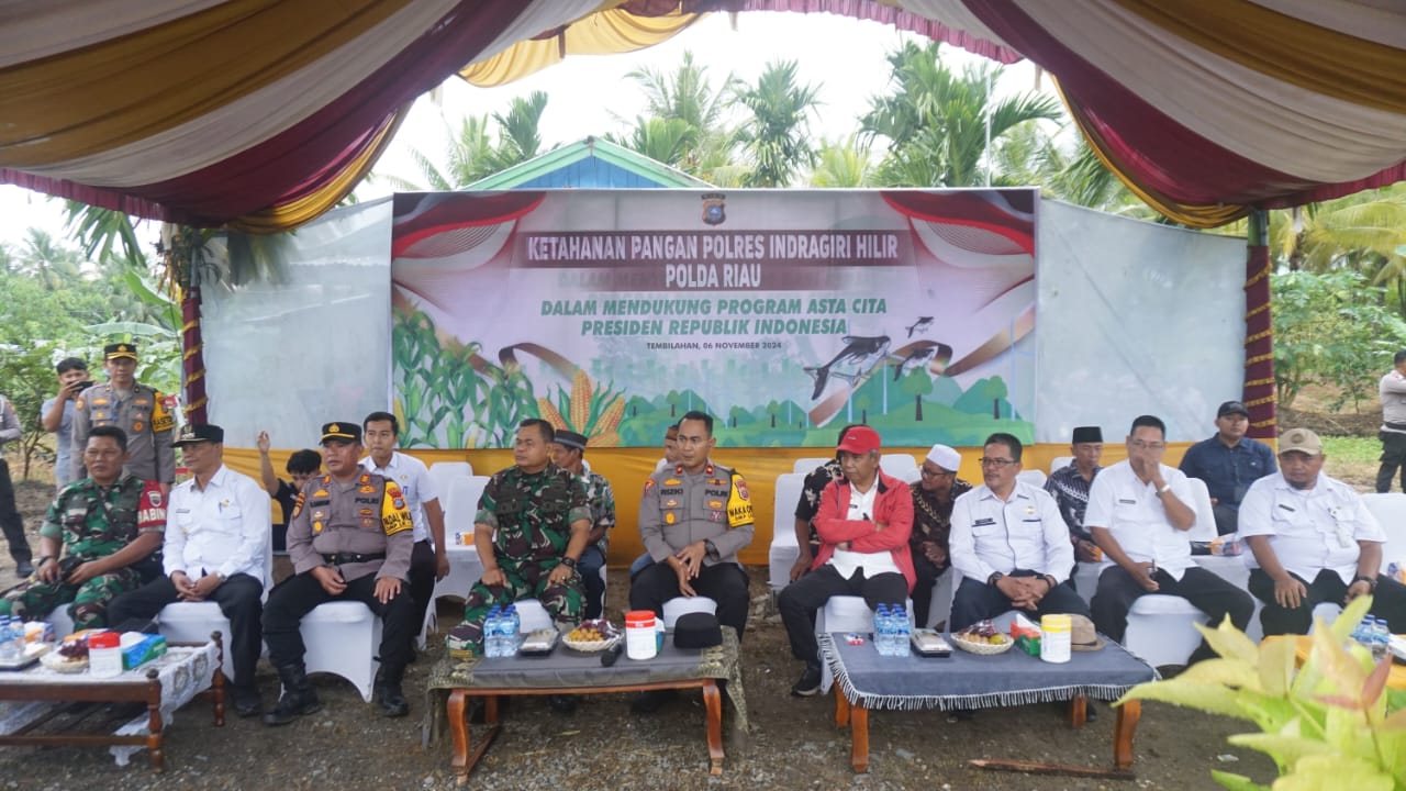 Kick Off Ketahanan Pangan di Inhil, Dukung Program Asta Cita Presiden