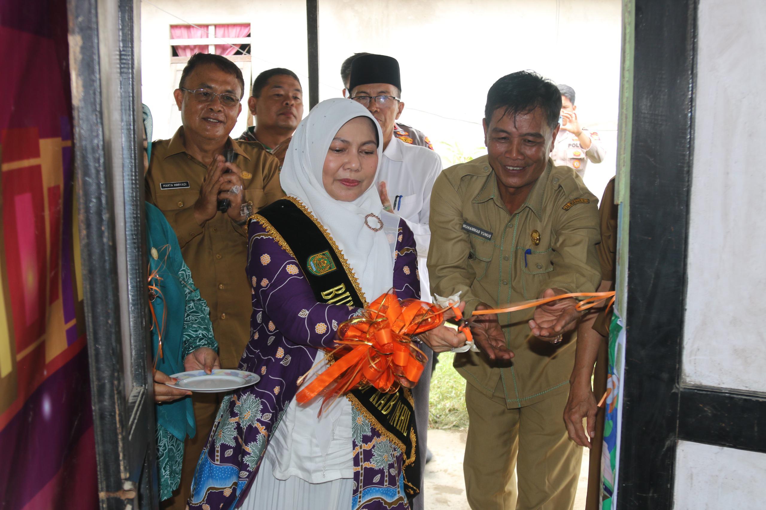 Bunda Literasi Inhil Resmikan Perpustakaan Kecamatan Tembilahan