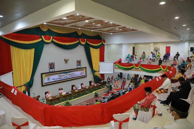 DPRD Inhil Gelar Rapat Paripurna Milad ke-55 Sesuai Protokol Kesehatan