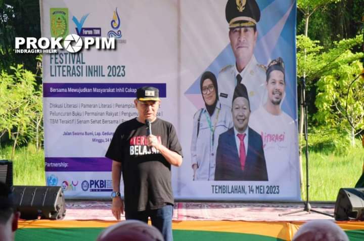 Wabup Inhil Buka Hari Puncak Festival Literasi Tahun 2023