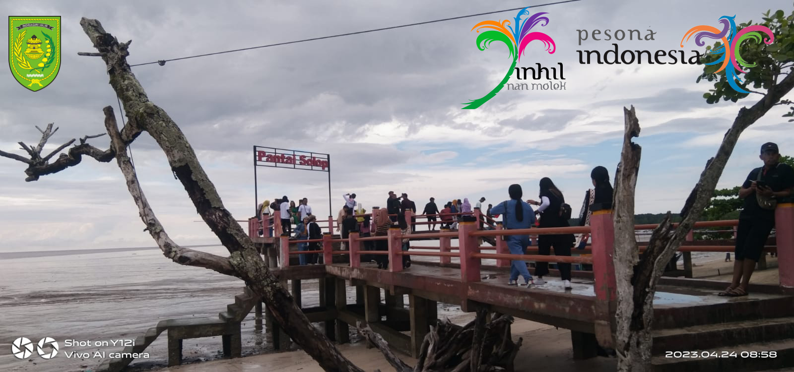 Ribuan Wisatawan Padati Pantai Solop di Hari Raya Idul Fitri 1444 H