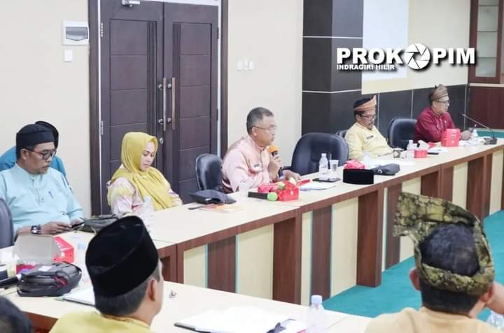 Bupati Wardan Pimpin Rapat Lanjutan Progres Persiapan Pelaksanaan HPN Provinsi Riau di Inhil