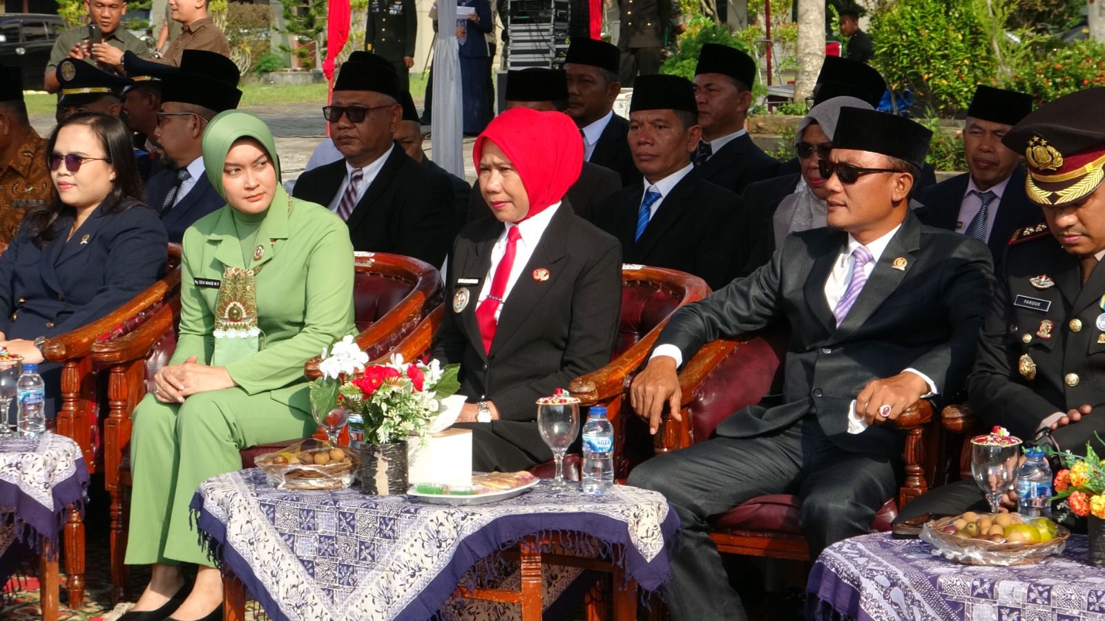 Kodim 0314/Inhil Gelar Upacara HUT ke-80 TNI, Wakil Bupati Yuliantini Turut Hadir