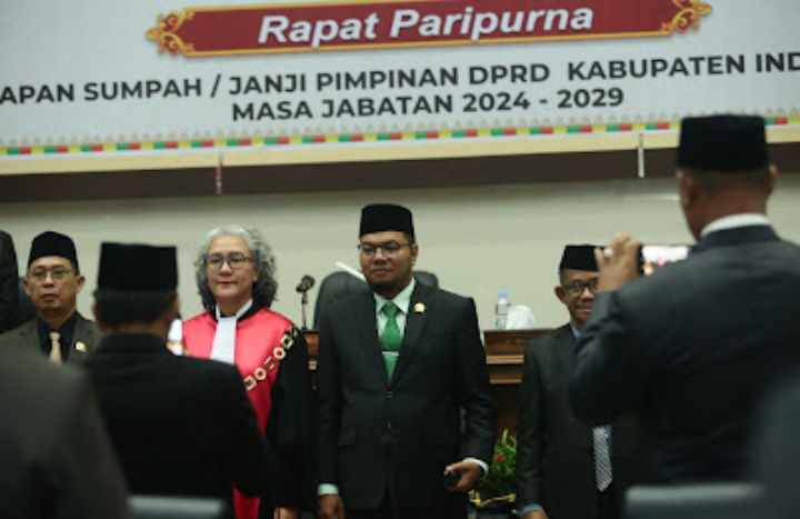 GALERI: Resmi Dilantik, inilah Pimpinan DPRD Inhil Periode 2024-2029