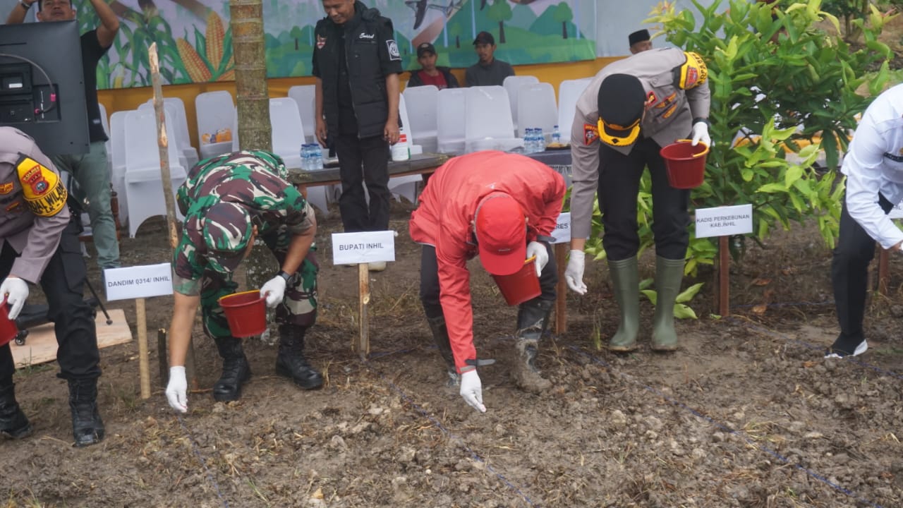 Kick Off Ketahanan Pangan di Inhil, Dukung Program Asta Cita Presiden