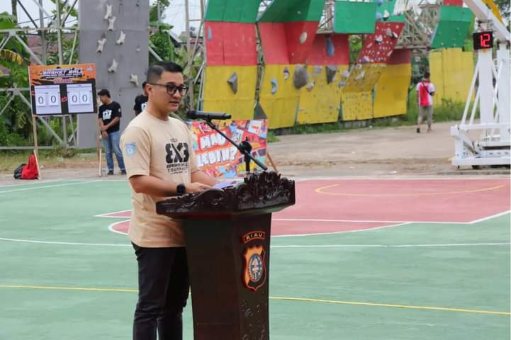 Di Ikuti 45 Tim, Pj. Bupati Inhil Hadiri Pembukaan Turnamen Basket 3X3 Kapolres Cup