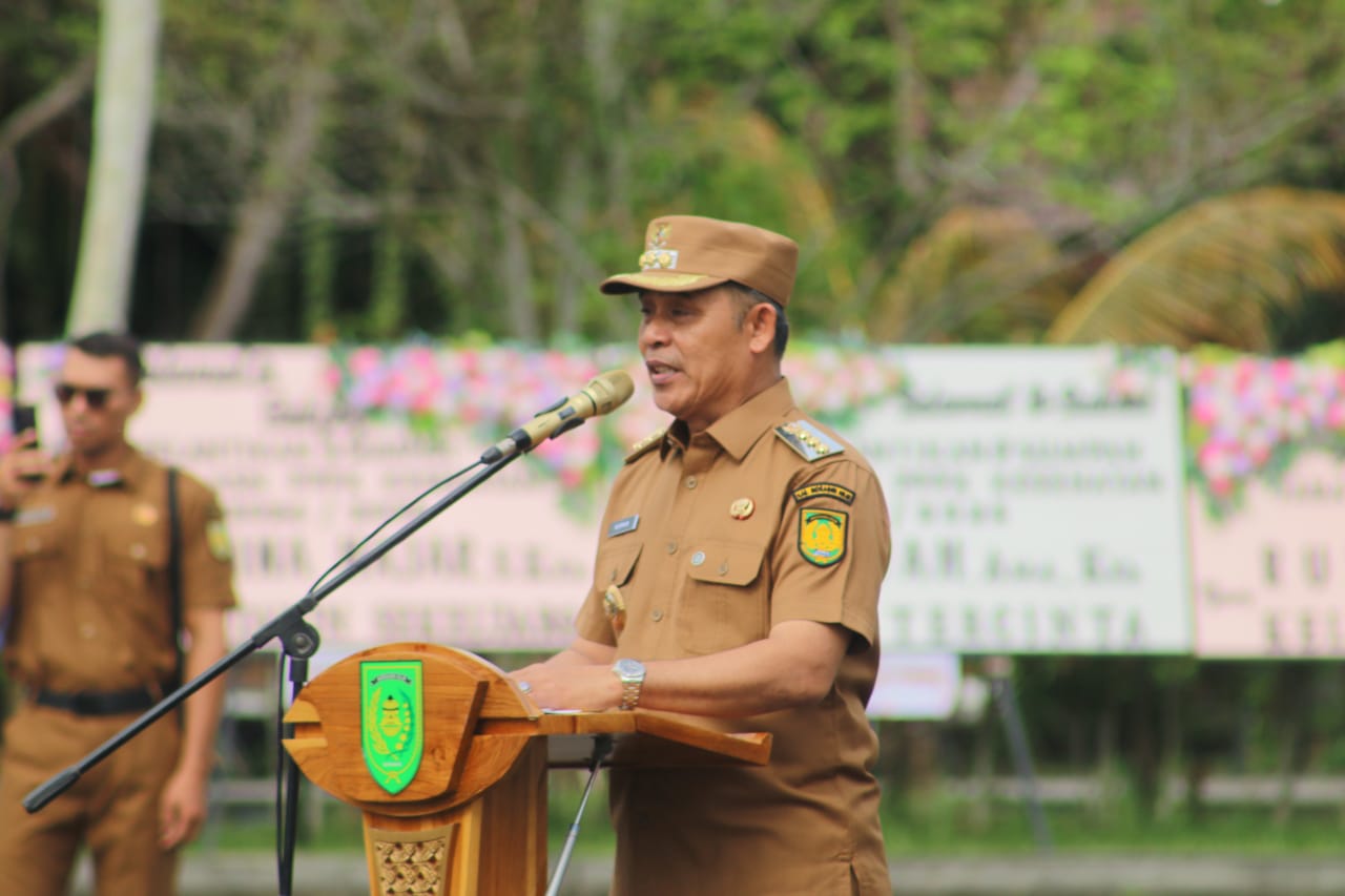 Bupati Inhil Herman Serahkan 966 SK PPPK, CPNS, dan PNS IPDN tahun 2025