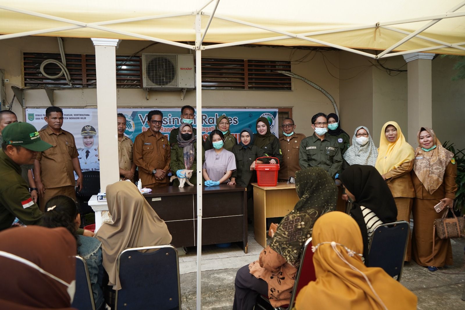 Peringati Hari Rabies Sedunia, Pemkab Inhil Gelar Vaksinasi Gratis