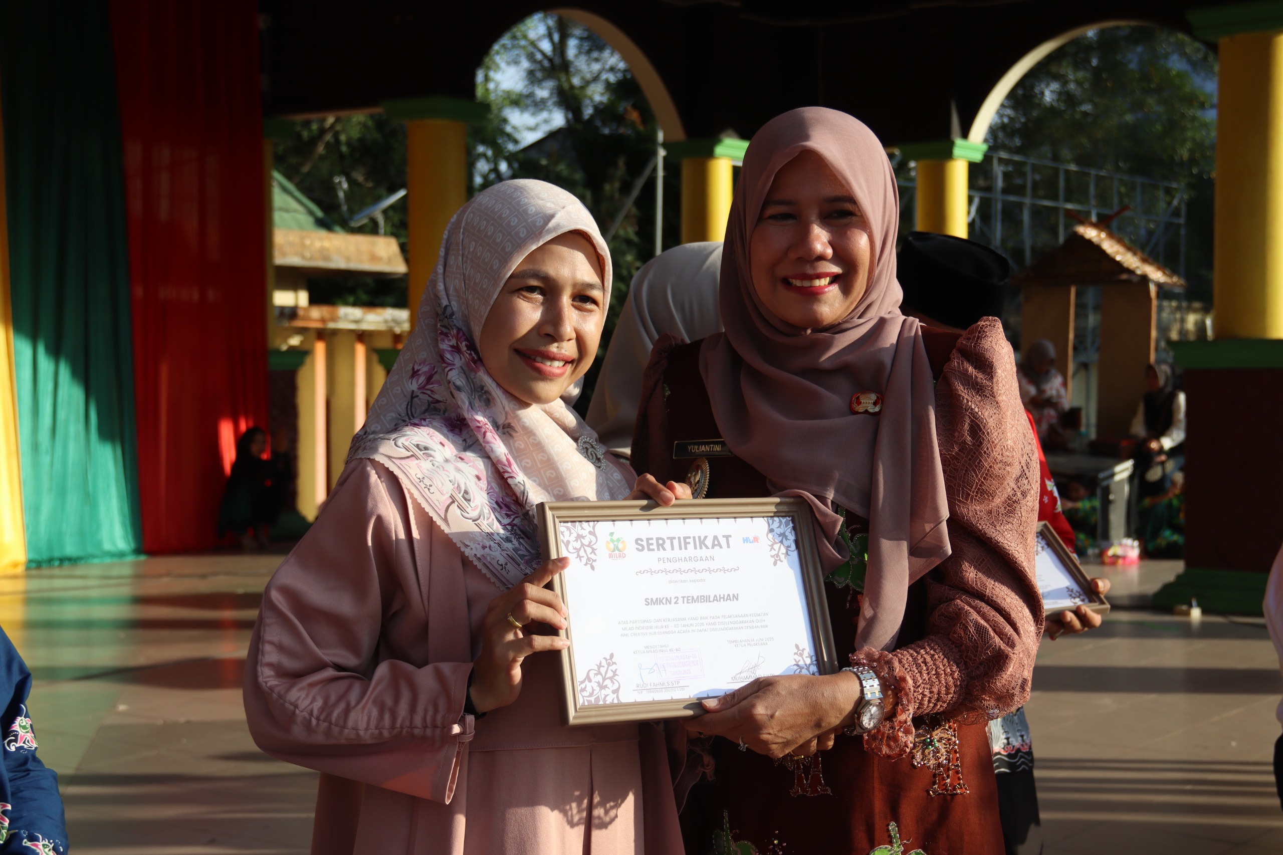Wakil Bupati Inhil Yuliantini Resmi Buka Acara Ekonomi Kreatif dan Pentas Seni Anak Negeri dalam Rangka Milad Inhil ke-60