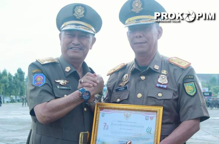 Wabup Inhil Hadiri Apel HUT Satpol-PP Ke-73 dan Satlinmas Ke-61