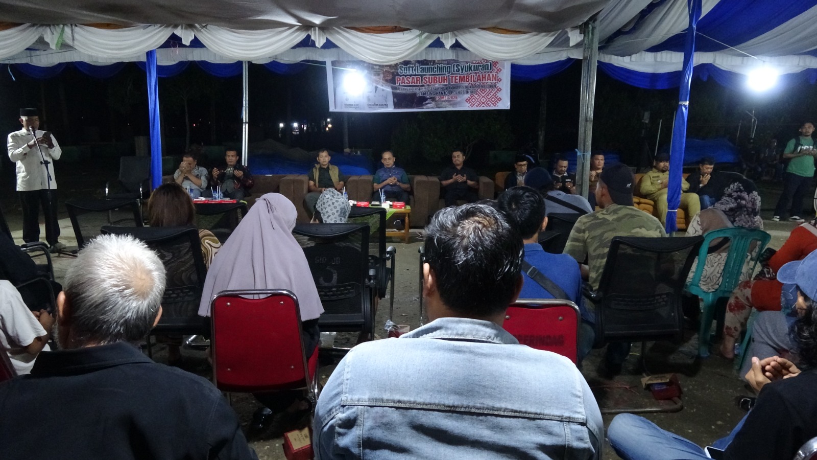 Bupati Inhil Resmikan Pasar Subuh Tembilahan